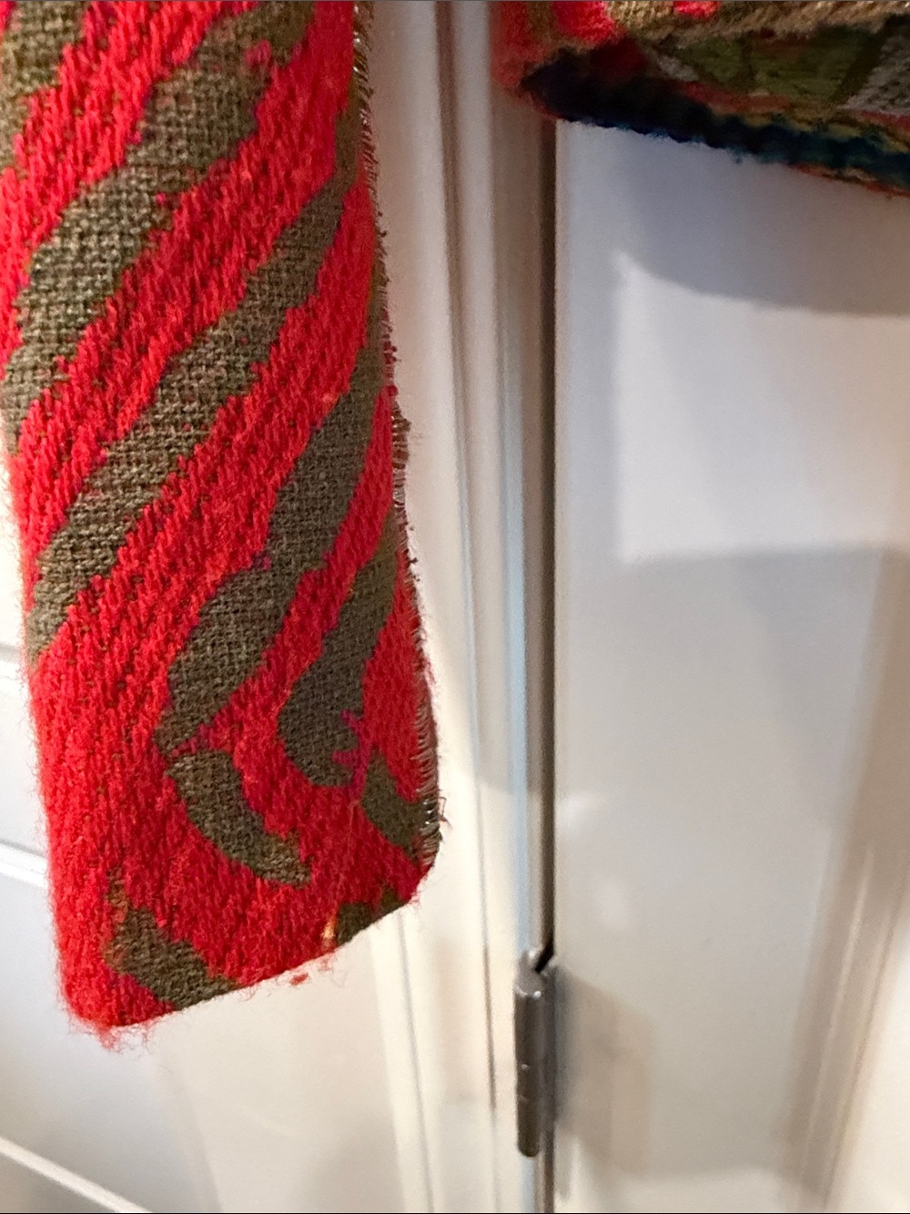 Zara Red Multicolor Patchwork Zip Jacket - Picture 5 of 11